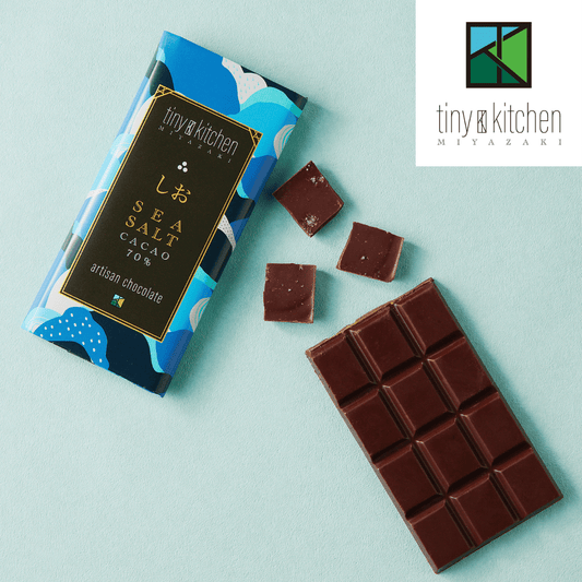 TINYKITCHEN MIYAZAKI Artisan Chocolate Sea Salt Cacao 70% - Tokyo Fresh Direct